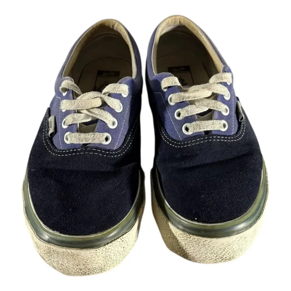 Vans Era Stacked LX Suede Canvas Checkerboard Black Blue Women’s Size 7.5